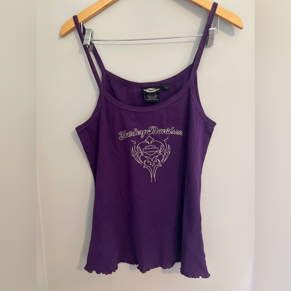 Harley-Davidson Tops - Harley-Davidson purple tank top L